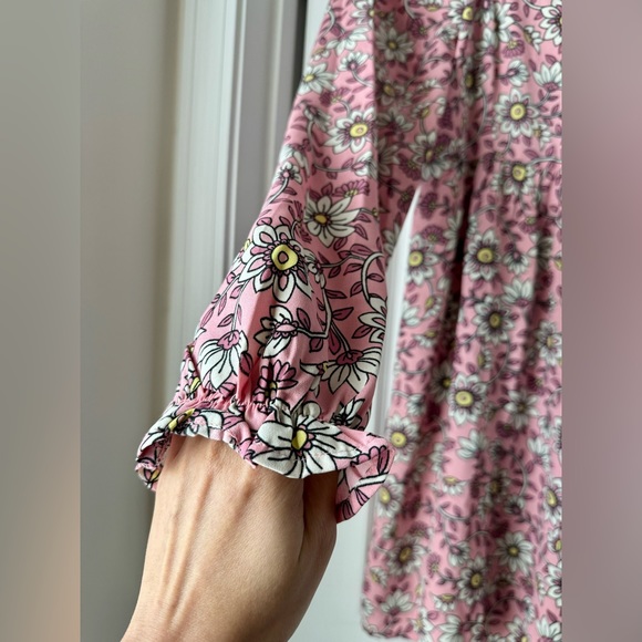 NWT Long Sleeve Mini Floral Dress Various Sizes - Picture 2 of 8